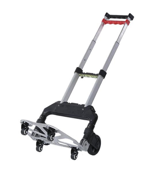 Buy cheap 68kg Telescopic Foldable Cart Trolley TPR Wear resist Wheel Folding Luggage Trolley from wholesalers