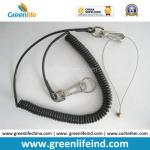 Top Quality Safety Lanyard Holder Black Spiral Coil Leash Rope