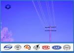 6M - 20M Power Line Electric Distribution metal power pole galvanized steel tube