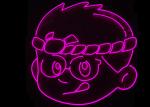 EU Plug 100cm Acrylic Led Neon Signs Silica Gel AC240V
