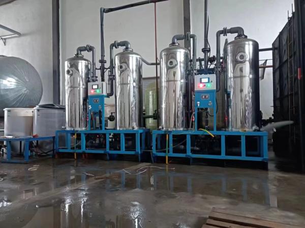 Buy cheap FRP Automatic Dual Tank Water Softener Systems 1-100T/H Capacity Carbon Steel Construction from wholesalers