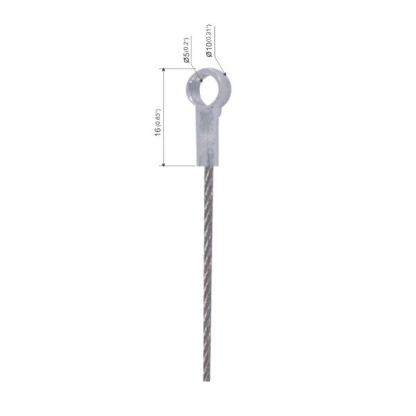 Buy cheap Galvanized Wire Rope Cable Swage fittings Copper Terminals YW86027 from wholesalers