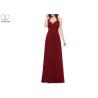 Buy cheap Hanging Neck Wedding Bridesmaid Dresses , Colorful Chiffon Pleated Ball Gown from wholesalers