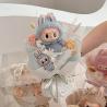 Buy cheap Cute Finished Labubu Plush Doll Bouquet Labubu Plush Doll with Real Flowers Birthday Gift Boutique Wholesale from wholesalers
