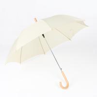 Buy cheap taupe import chromatic straight umbrella with wood handle product