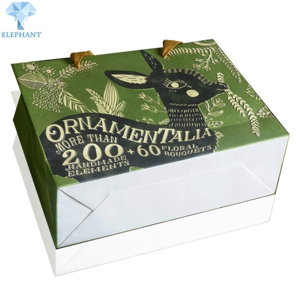 Buy cheap Wholesale Custom Environmentally Recyclable Printed Shopping Gift Bags With Handles from wholesalers