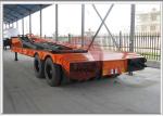 Low Bed Heavy Equipment Trailer 2 Line 4 Axle 100 Tons Rated Capacity