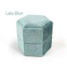 Buy cheap Custom G84 Lake Blue Velvet Ring Packaging Box for Jewelry Gift Box Product Weight 0.035kg from wholesalers