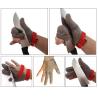 Buy cheap Long sleeve Stainless steel CUT RESISTANT GLOVES ring mesh chain mail mesh auti-cutting safety gloves S M L XL XXL from wholesalers