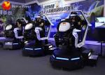 Amazing 4D Vr Racing Simulator , Virtual Reality Equipment 4KW Power