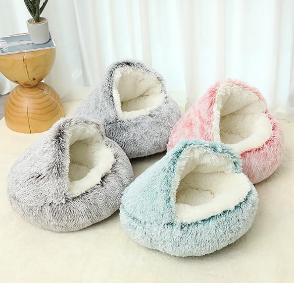 Buy cheap PP Cotton Plush Covered Cat Beds For Kittens Small / Medium / Large Pet from wholesalers