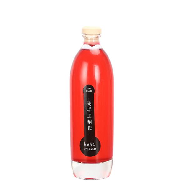 Buy cheap Stocked Clear Crystal Fruit Water Bottle , Cocktail / Wine Drinking Glass Bottle from wholesalers