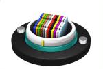 Overhead 652D 288 Core HDPE Outer Jacket Optical Fiber Ribbon Cable Multi Tube