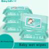 Buy cheap Natural Organic 99% Water Bamboo Fiber Baby Wet Wipes For Sensitive Skin from wholesalers