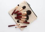 Vonira Beauty Red Rosy Color Essential Travel Brush Set 100% Vegan Cruelty Free