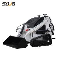 Buy cheap Diesel Crawler Wheel Mini Skid Steer Loader Earthmoving 500kg 400kg product
