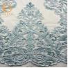 Buy cheap Customized Embroidered Mesh Lace Fabric Sequins Decoration For Women Dress from wholesalers