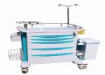 Hospital Therapist Trolley Double Aluminum Alloy Side Columns ABS Body