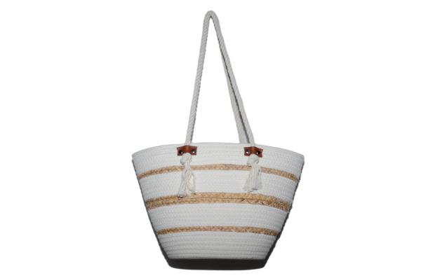 Buy cheap ECO Friendly Fashion Summer Tote Handbag Bohemian Handmade Bali Bags Straw Beach Bag Cotton Canvas Shopping Bags from wholesalers