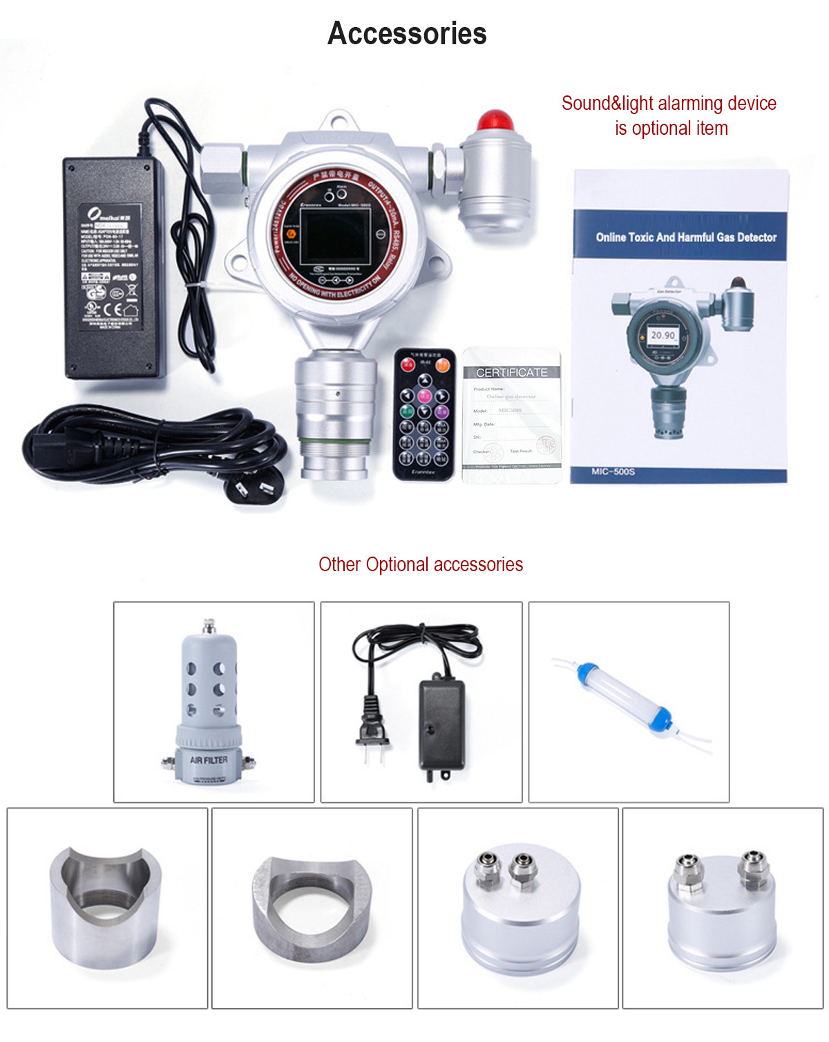 Toxic And Harmful Fixed Gas Detector Continuous Online Monitoring Mic500s High Accuracy