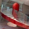 Buy cheap Customized Curved Tempered Glass , Stairway Curved Steel Glass Railing from wholesalers