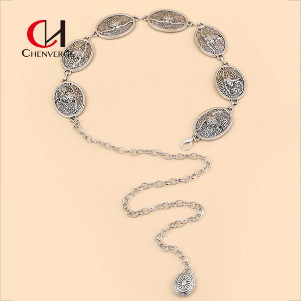 Buy cheap Women'S Stylish Summer Metal Belt Vacation Style Sterling Silver Belt Buckle from wholesalers