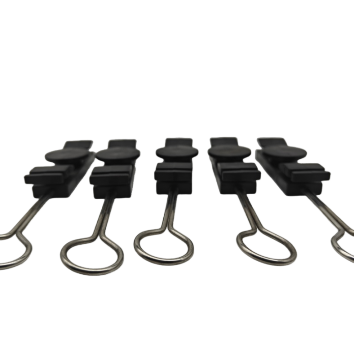 0.5-1.5kn Fiber Wire Clamp Made of 201 or 304 Nylon Material Fiber Optic Metal Hook