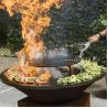 Buy cheap Corten Steel BBQ Brazier Round Fire Burner Pot Bowl Steel BBQ Grill from wholesalers