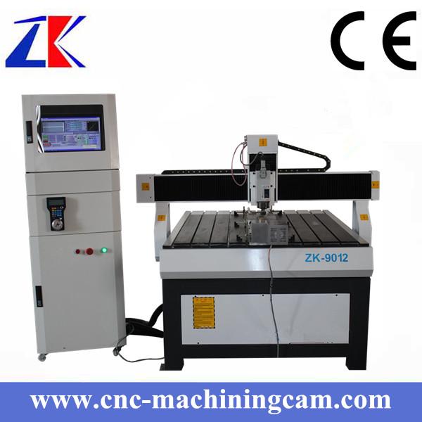 Buy cheap air cooling spindle,4th axies cnc woodworking router ZK-9012 (900*1200*120mm) from wholesalers