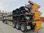 ABS Anti-lock Braking System Flatbed Semi Trailer for Heavy Duty Cargo