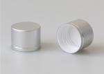 Matte Silver Screw Jar Lids 28 / 410 With Carved Line Regular Mouth