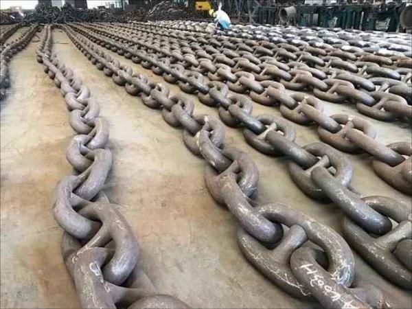 Buy cheap Heavy Duty Industrial Black Finishing Drop Forge Short Link Chain Steel Galvanized Round Ship Anchor Chain from wholesalers