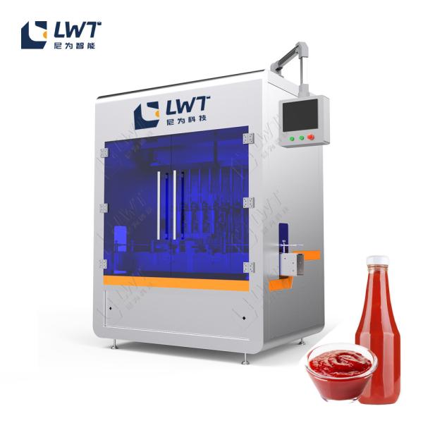 Buy cheap Automatic Hot Sauce Filler Machine Tomato Sauce Bottle Filling Packaging Line from wholesalers