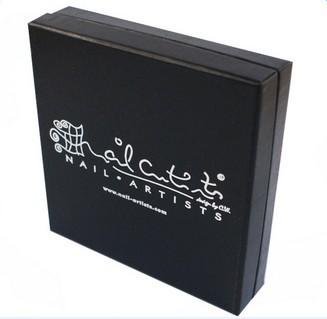 Buy cheap Logo Silver Foil Stamping Cosmetic Paper Box , Black Color Cosmetic Box Packaging from wholesalers