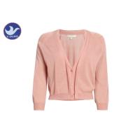 Buy cheap Thin Three Quarter Sleeves Womens Knit Cardigan Sweaters Short Air-Conditioner product