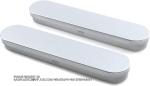 Metal Stationery Box Pencil Case Empty Hinged Tin Box Silver Pen Holders