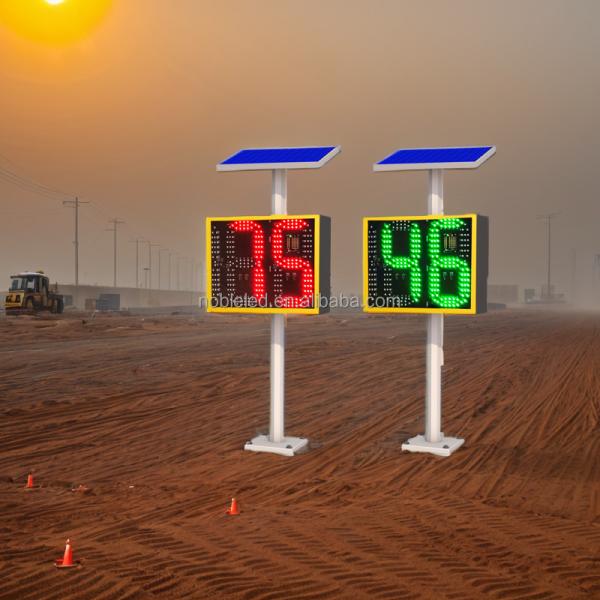 Effective Solar Powered Radar Speed Signs for Traffic Safety Detect Cars