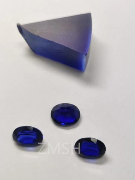 Buy cheap Blue Sapphire Row Gem Fe Ti Doped Kashmir Oceanic Azure Gem Crystal Jewelry from wholesalers