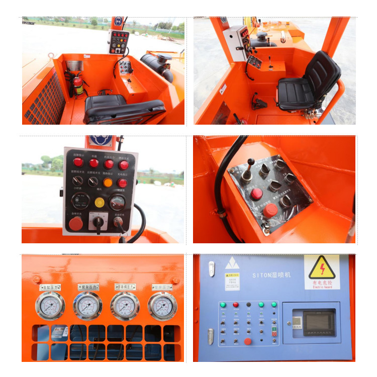 Ground Support Wet Concrete Shotcrete Sprayer Four Wheel Drive HP6