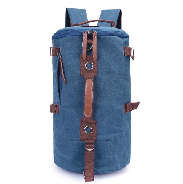Shoulder bag schoolbag Korean version of casual outdoor canvas bucket bag travel