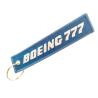Buy cheap ​Aviation Enthusiast Gift - BOEING 777 Embroidered Tag with Gold-Plated Key Ring from wholesalers