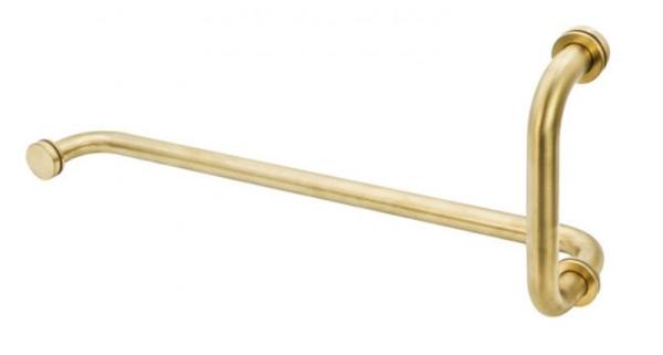 Buy cheap Hotel Round Tube Shower Door Glass Handle Seven And L Shaped High Strength from wholesalers