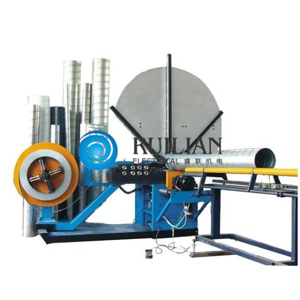 Buy cheap Low Carbon Sheet Steel Air Duct Spiral Duct Making Machine 650 Rpm/Min from wholesalers