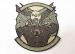 Green Twill Military Embroidered Patches With Merrowed Border , Stitch Border