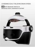 Cordless Electric Head Massager Helmet Heat Therapy Brain Massager Helmet