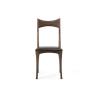 Buy cheap Modern Black Leather Upholstered Dining Chairs Wood Legs Kitchen Use from wholesalers