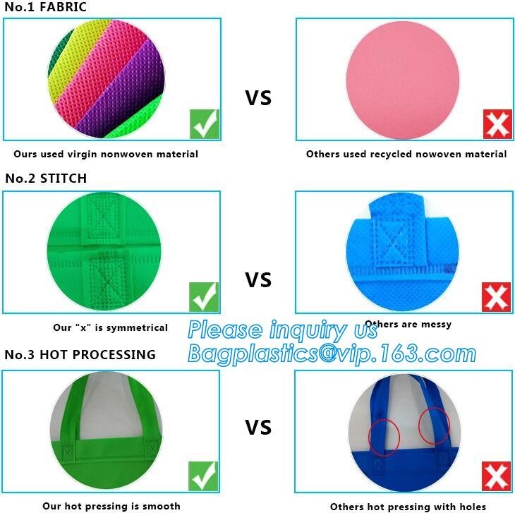 promotion gloss lamination shopping bag,non woven bag with custom logo, Promotional Custom Good Quality Colorful Nonwove