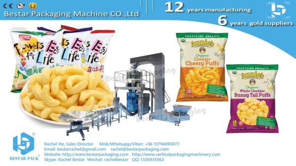 Buy cheap High-speed inflatable corn Cheetos snack packaging machine BSTV-450AZ from wholesalers