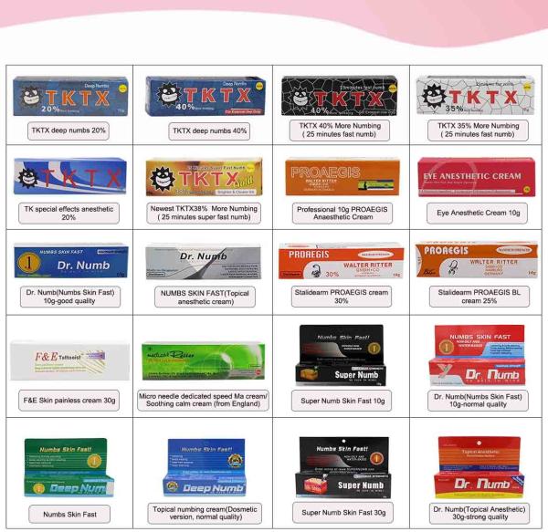 Buy cheap Permanent Makeup Tattoo Numbing Anesthetic Cream tktx dr numb Pain Relieving from wholesalers