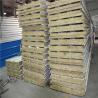 Buy cheap 0.326mm steel sheet fireproof rock wool sandwich roof panel 5950 x 1150 x 50mm from wholesalers